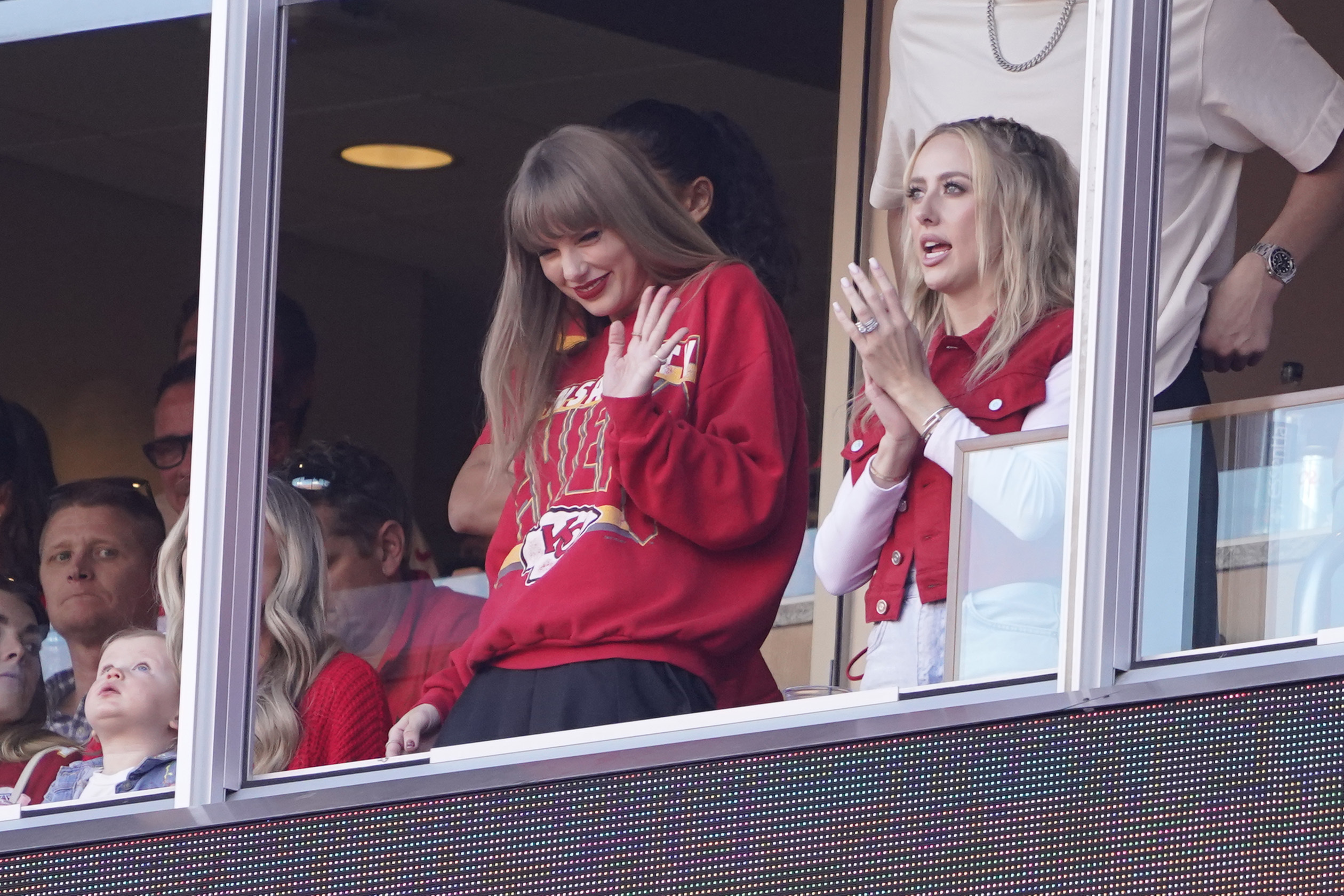 The famous hitmaker has also supported Travis at his Kansas City Chiefs games