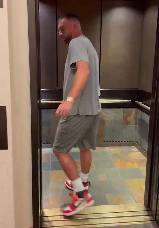 Kelce avoided media and fans lurking in the Chiefs' hotel on Saturday night in Denver