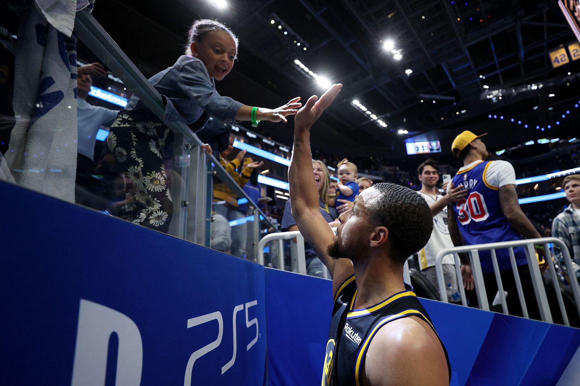 ICYMI: Steph Curry completes wholesome and unique handshake with daughter  Ryan after leading Warriors to series win against Nuggets