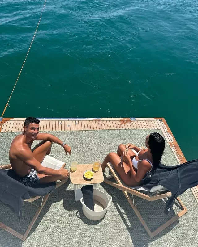 Cristiano Ronaldo's girlfriend Georgina Rodriguez shares pictures from lavish yacht holiday with kids