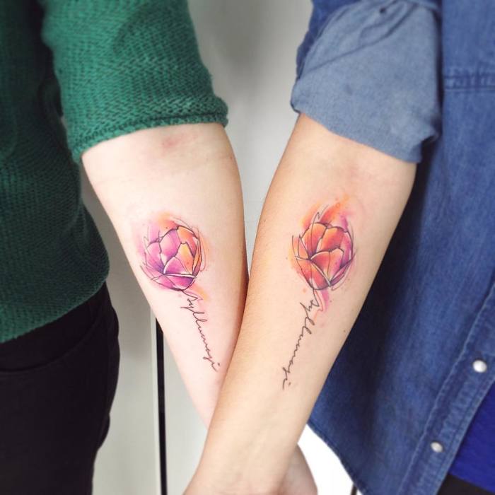 50 Powerful Matching Tattoos