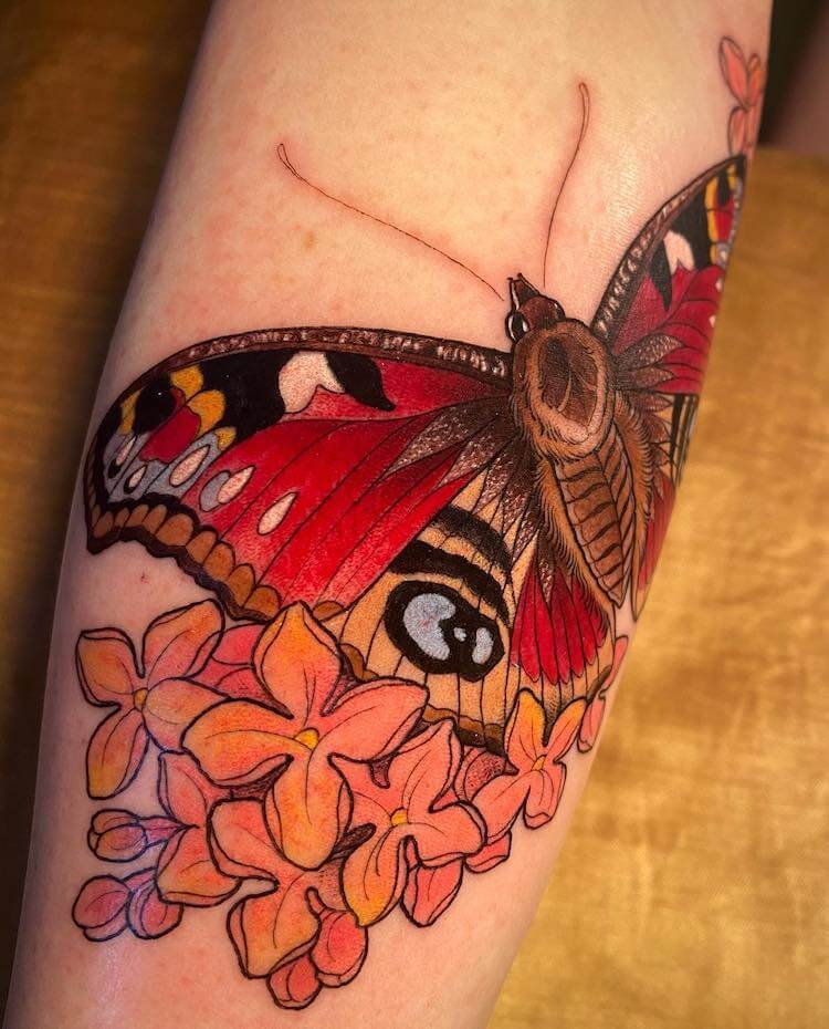 Colorful Neo-Traditional Butterfly