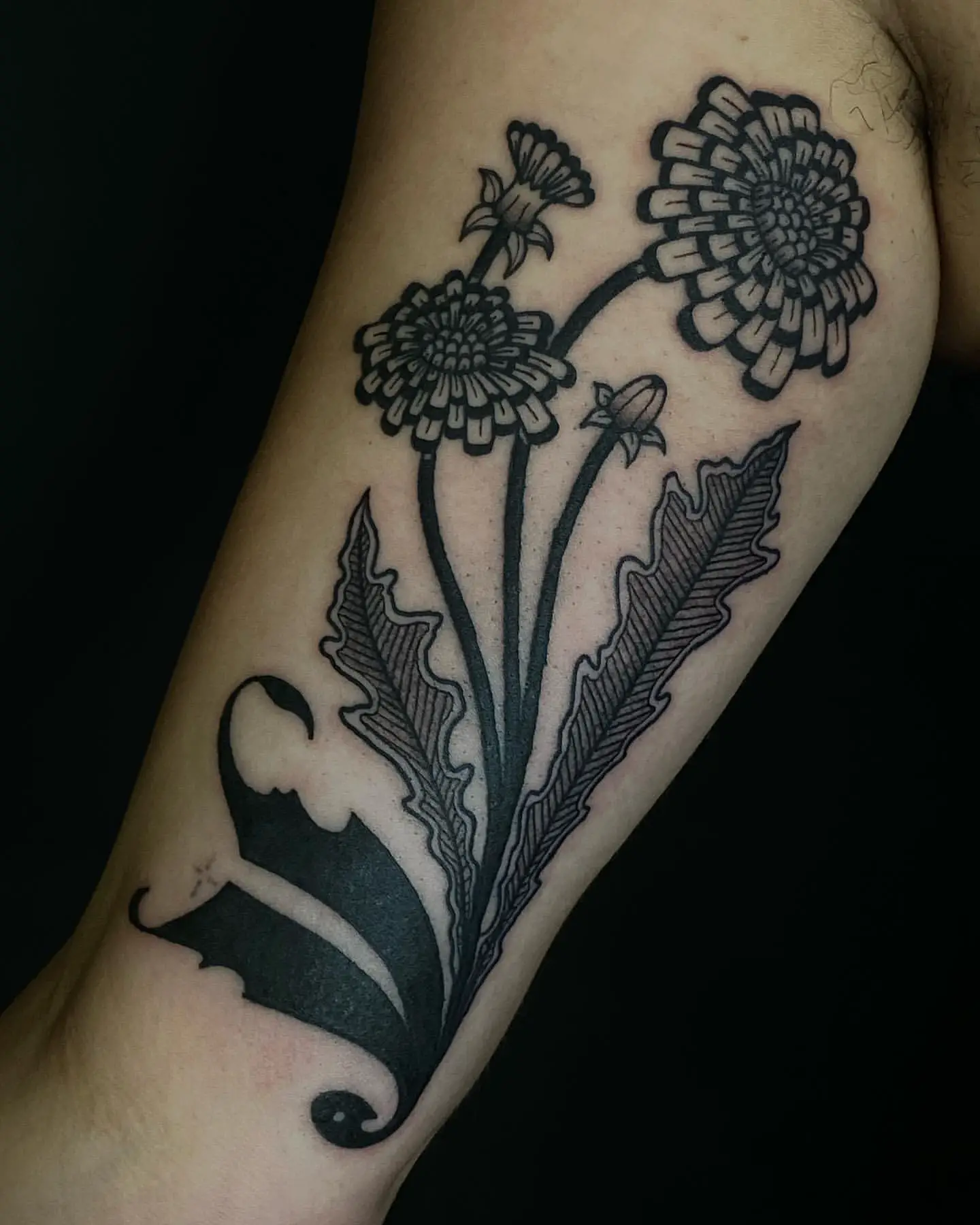 Dandelion Tattoo Ideas 24