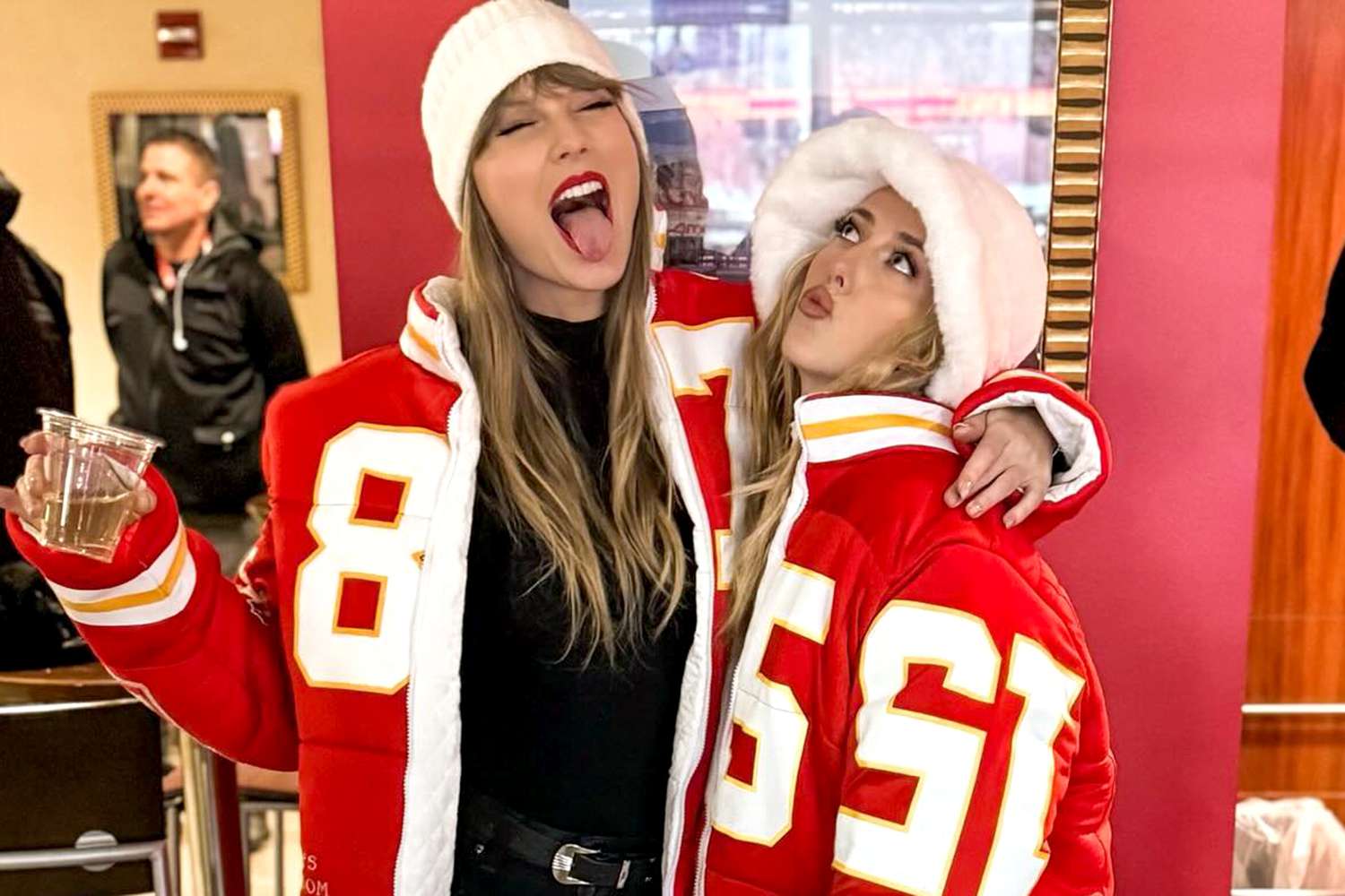 Taylor Swift Poses with Brittany Mahomes After Kansas City Chiefs' Victory