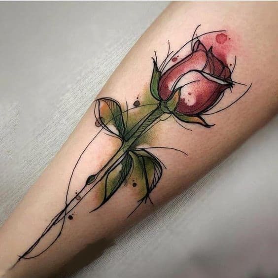 SNORTING ROSE TATTOOS FOR LADIES