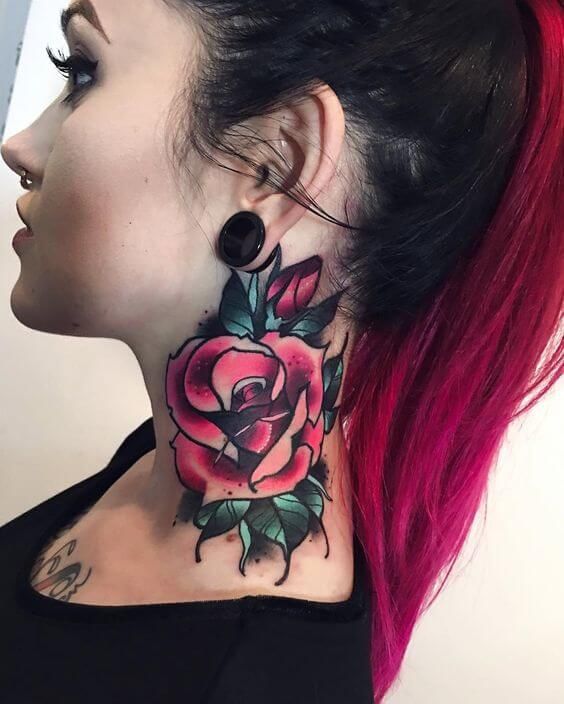 SNORTING ROSE TATTOOS FOR LADIES