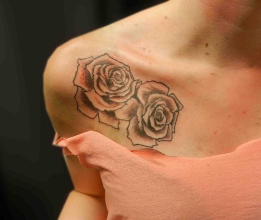 SNORTING ROSE TATTOOS FOR LADIES