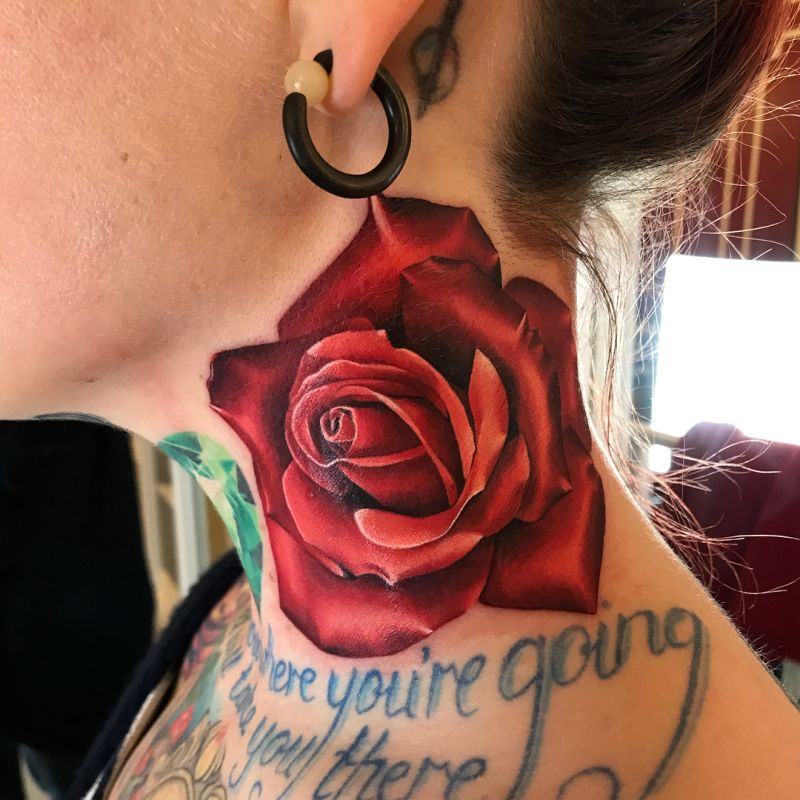 SNORTING ROSE TATTOOS FOR LADIES