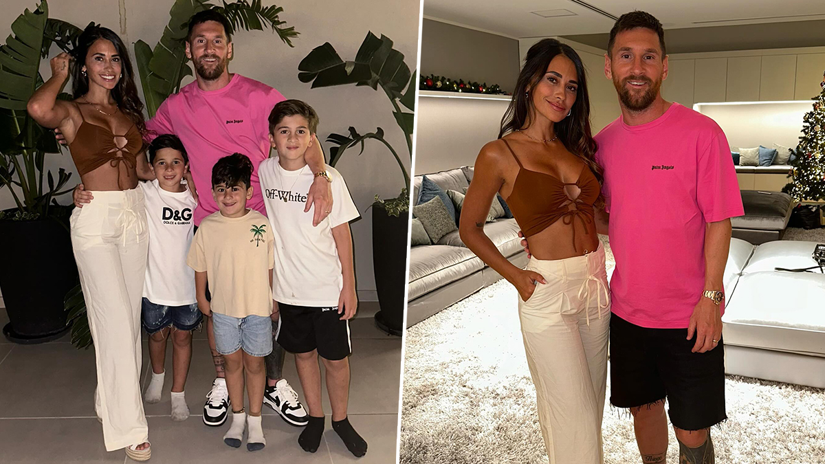 Feliz 2024!' Lionel Messi Celebrates New Year With Wife Antonela Roccuzzo  and Kids, Shares Pictures on Instagram |  LatestLY