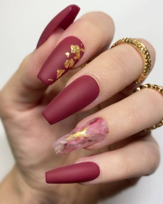 15+ Sultry Burgundy Manicure Ideas To Reveal Your Inner Sexy In Winter - 109