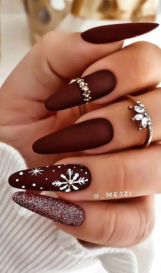 15+ Sultry Burgundy Manicure Ideas To Reveal Your Inner Sexy In Winter - 117