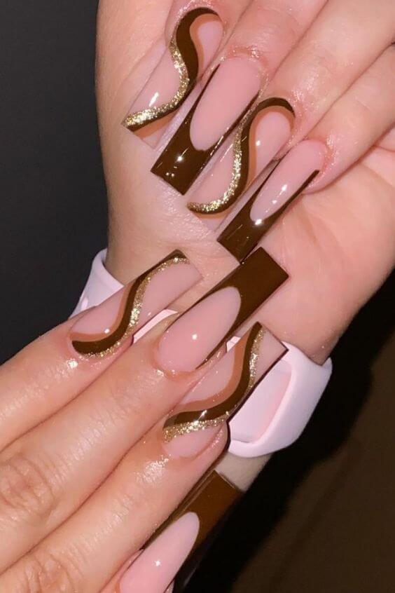 20+ Manicures Bring New Definitions To The Brown Fashion Trend - 163