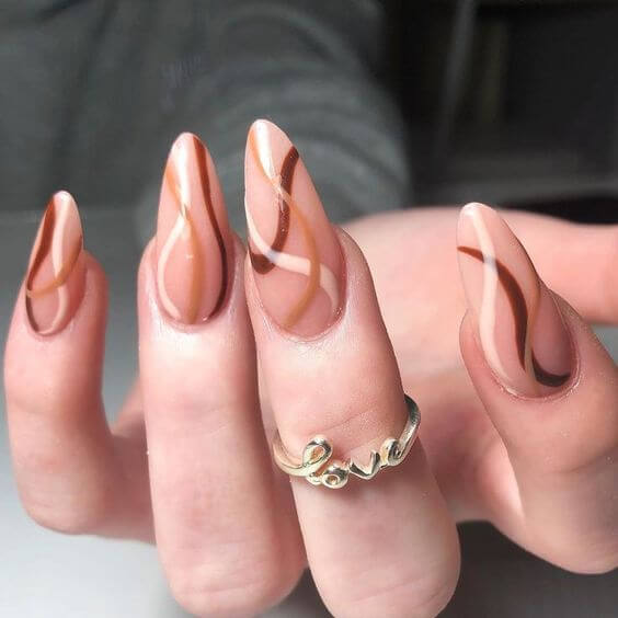 20+ Manicures Bring New Definitions To The Brown Fashion Trend - 151