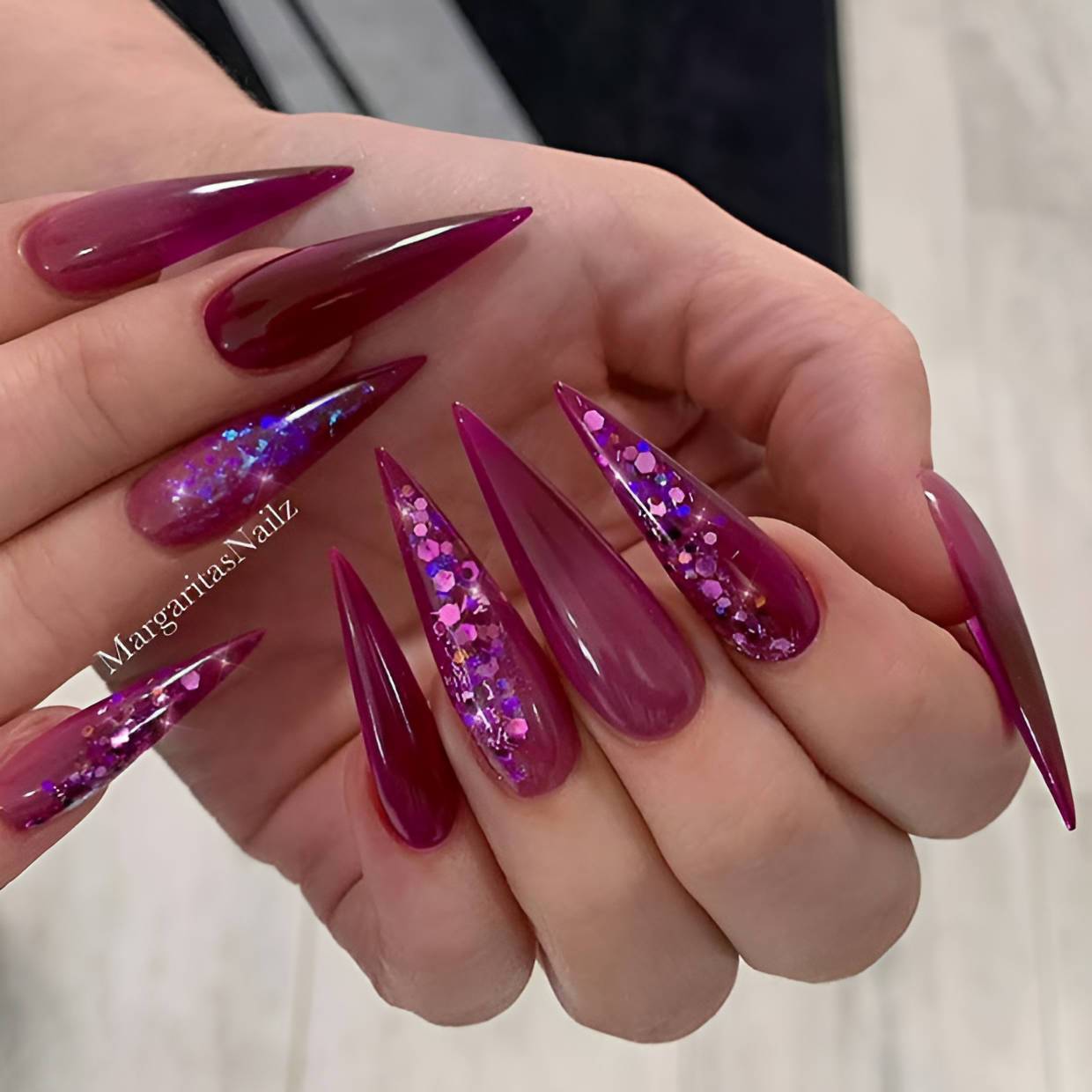 27 Hottest Maroon Red Nail Ideas To Try Right Now - 227