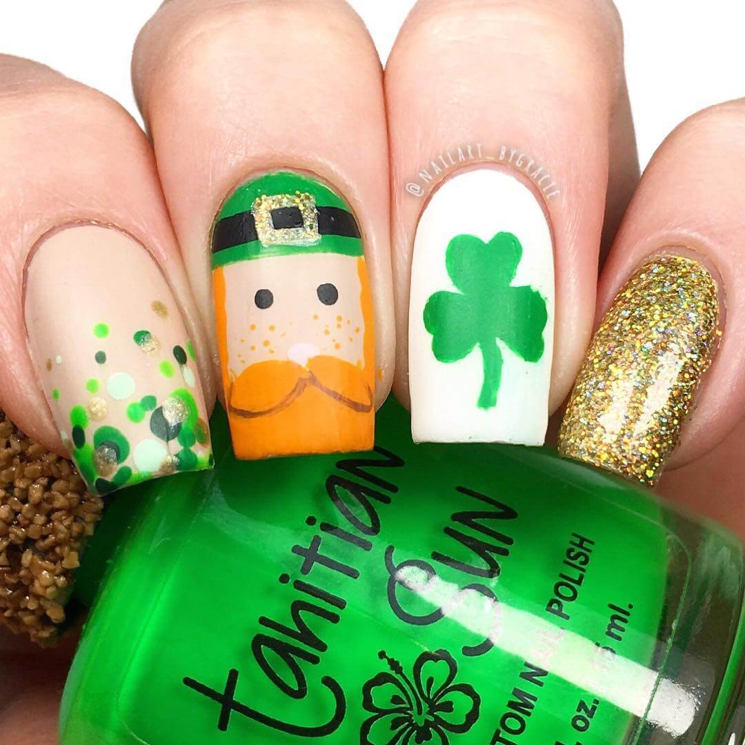 30 St. Patrick’s Day Nail Ideas That Will Bring You A Jolly Holiday - 195