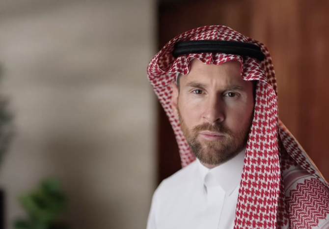 Lionel Messi wears Saudi traditional wear in latest campaign for Arab brand