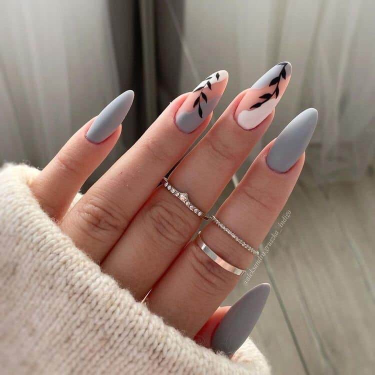 Be A Model: 30 Grey Nail Ideas Too Chic To Pass - 193