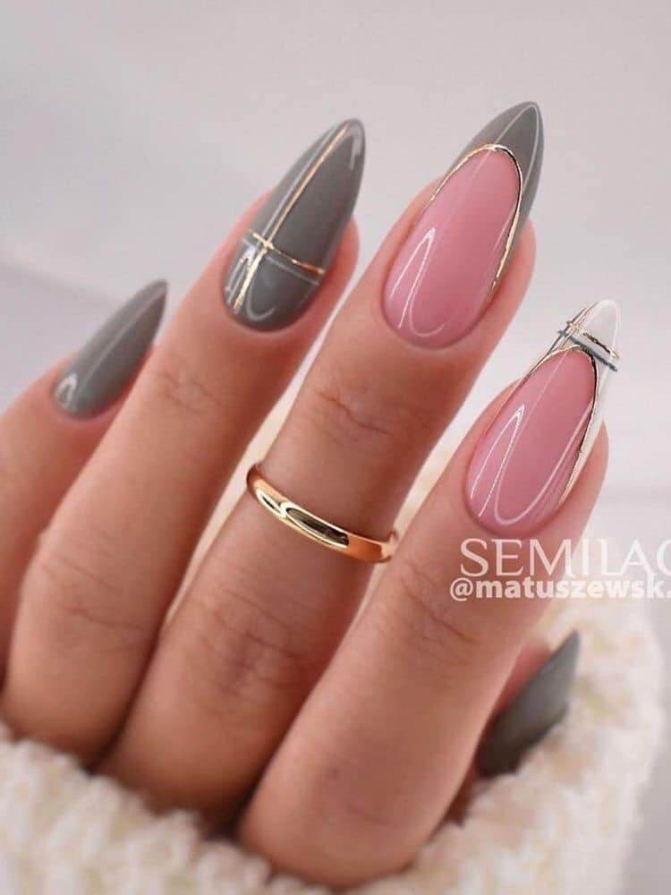 Be A Model: 30 Grey Nail Ideas Too Chic To Pass - 197