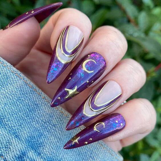 Hold The Sky In Your Hand With 34 Mesmerizing Star Nail Ideas - 231