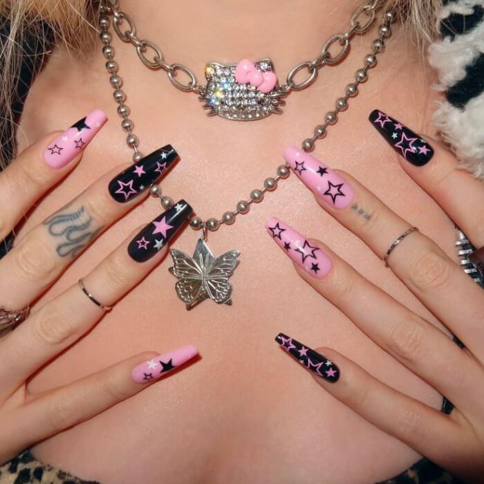Hold The Sky In Your Hand With 34 Mesmerizing Star Nail Ideas - 241