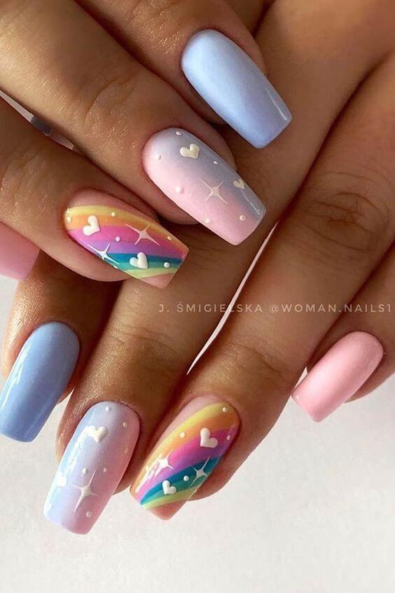 Hold The Sky In Your Hand With 34 Mesmerizing Star Nail Ideas - 243