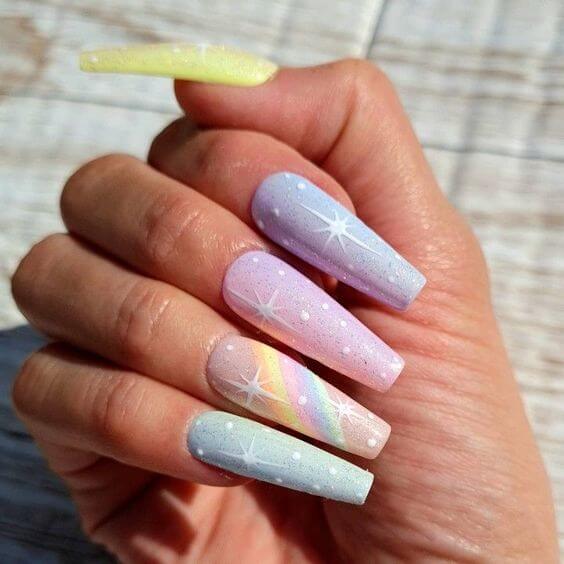 Hold The Sky In Your Hand With 34 Mesmerizing Star Nail Ideas - 245