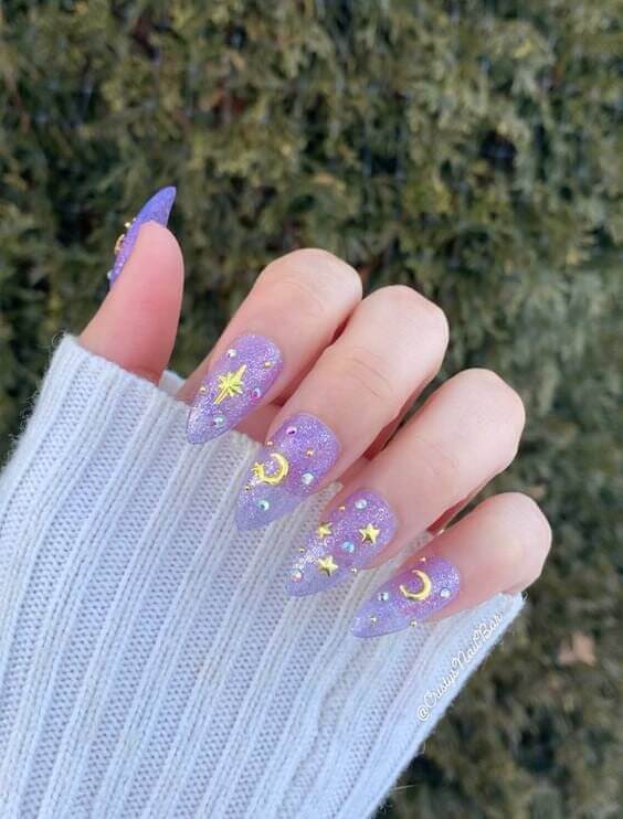 Hold The Sky In Your Hand With 34 Mesmerizing Star Nail Ideas - 249