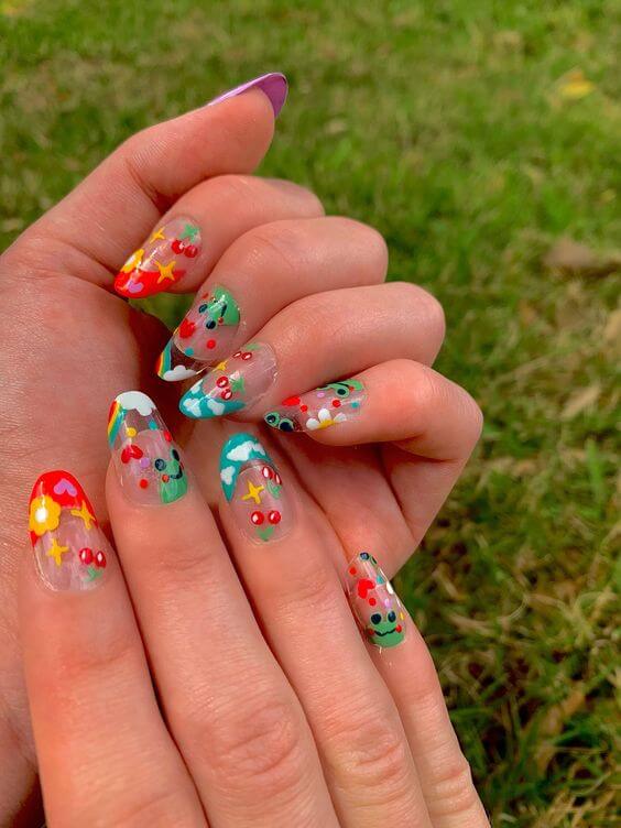 Hold The Sky In Your Hand With 34 Mesmerizing Star Nail Ideas - 265