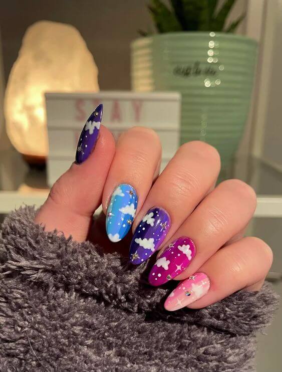 Hold The Sky In Your Hand With 34 Mesmerizing Star Nail Ideas - 273