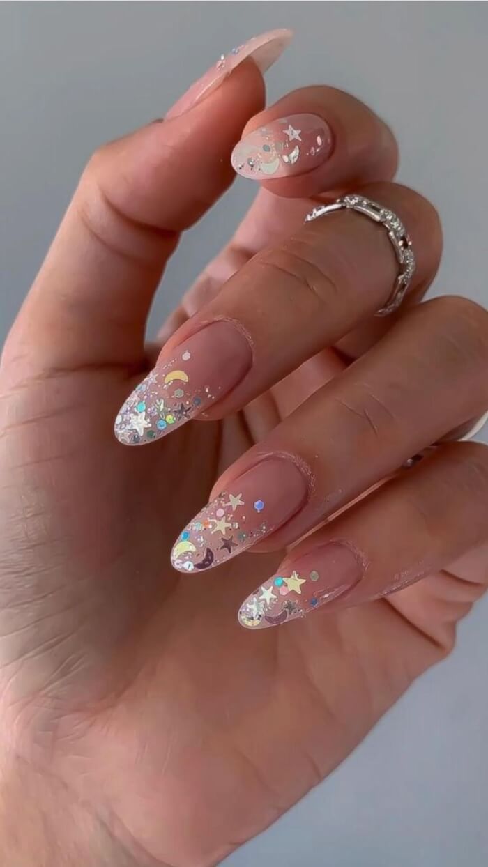 Hold The Sky In Your Hand With 34 Mesmerizing Star Nail Ideas - 219