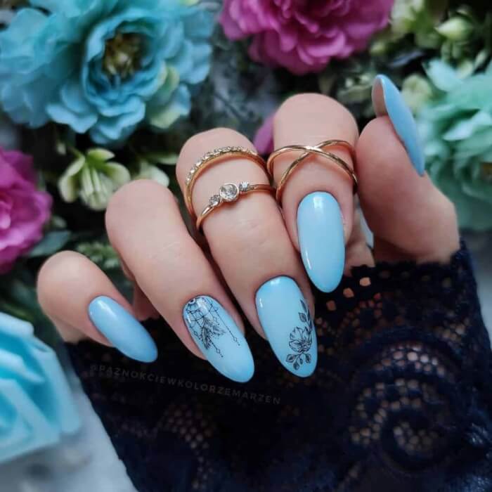 40 Blue Nail Designs Belong In The Nail-Art Hall Of Fame - 313