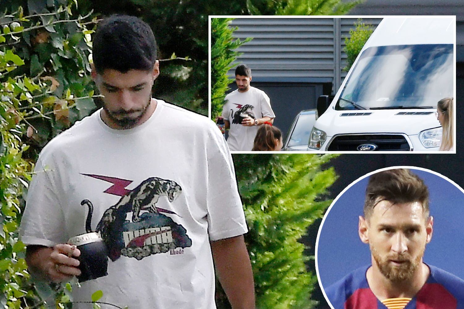 Luis Suarez and his family visit Lionel Messi at his house amid uncertainty  over Barcelona stars' futures | The Irish Sun