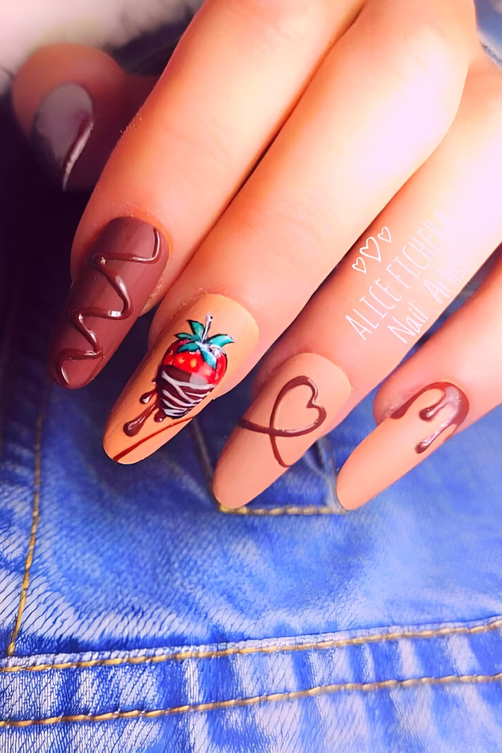 35 Chocolate Nail Art Designs That Are Sweeter Than Candies - 239