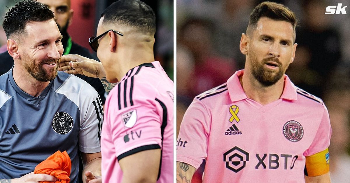 Lionel Messi meets Daddy Yankee at Inter Miami vs Colorado Rapids