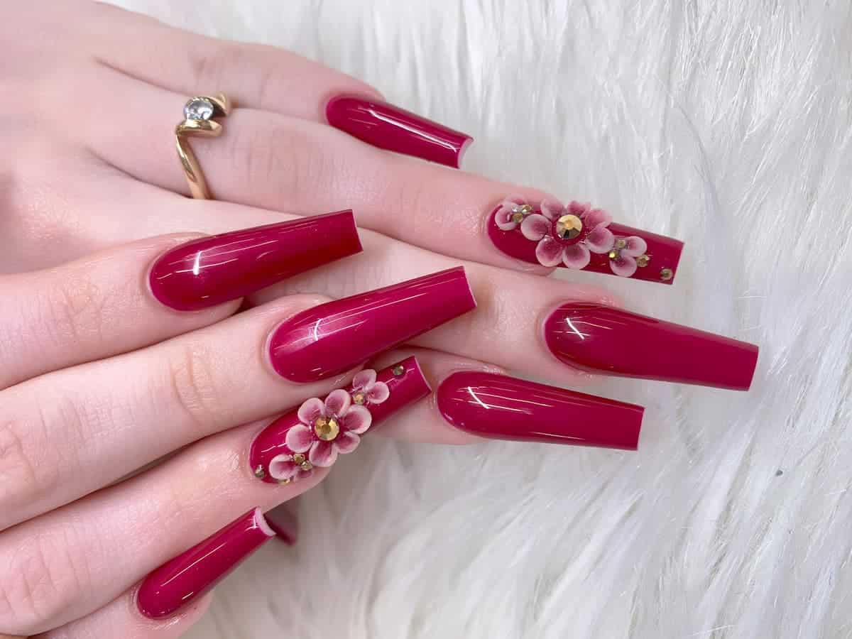 Top more than 179 red nail designs best - in.coedo.com.vn