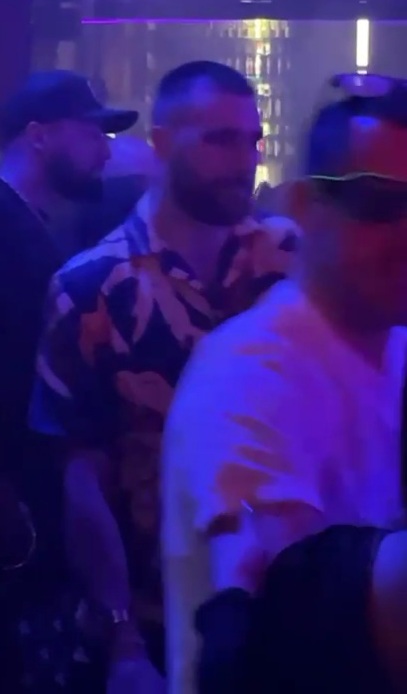 Travis Kelce joins huge bachelor party with Patrick Mahomes and many girls inside Vegas club after Taylor Swift reunion | The US Sun