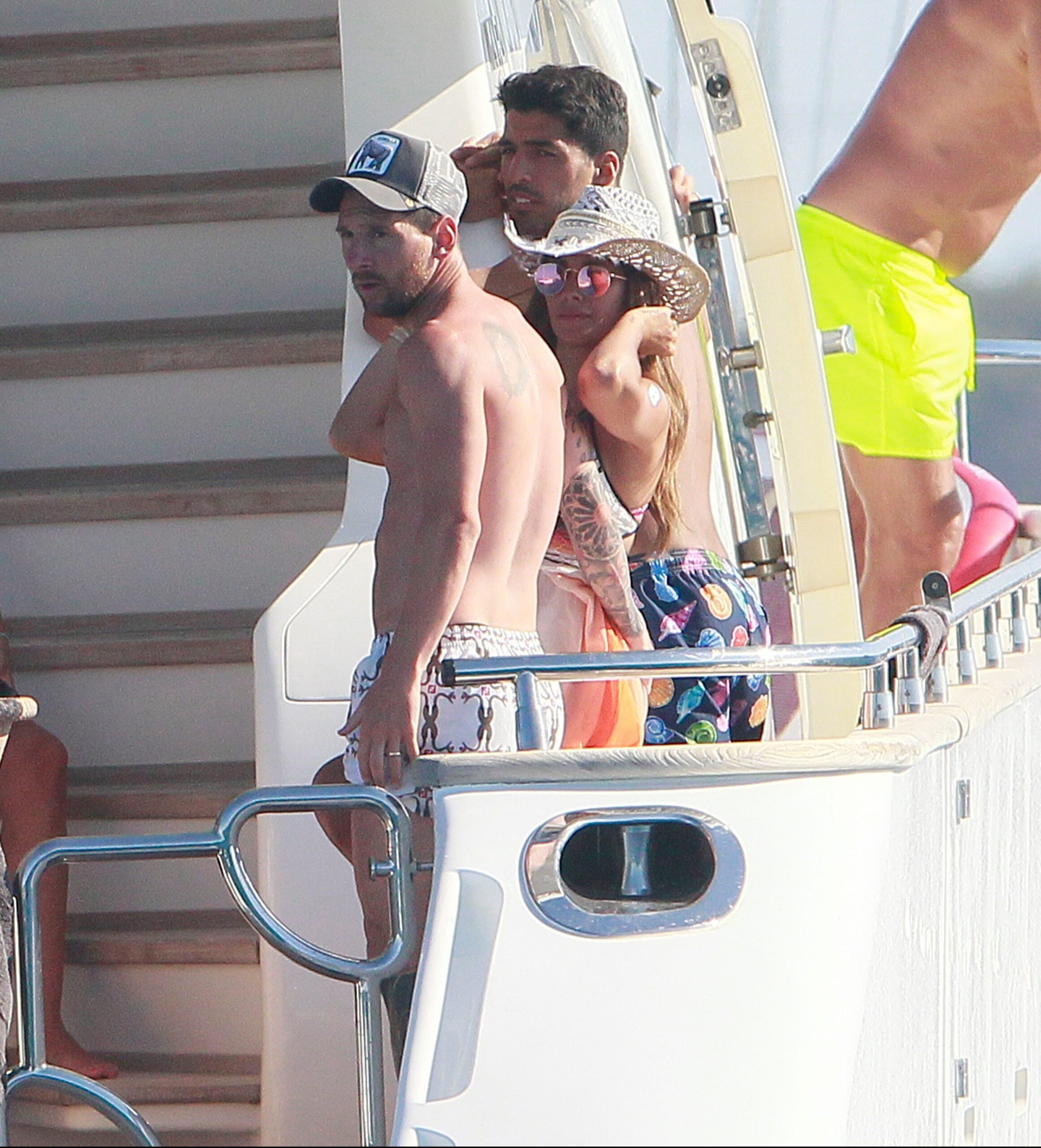 Suarez and Messi spent time on board the luxury Seven C yacht