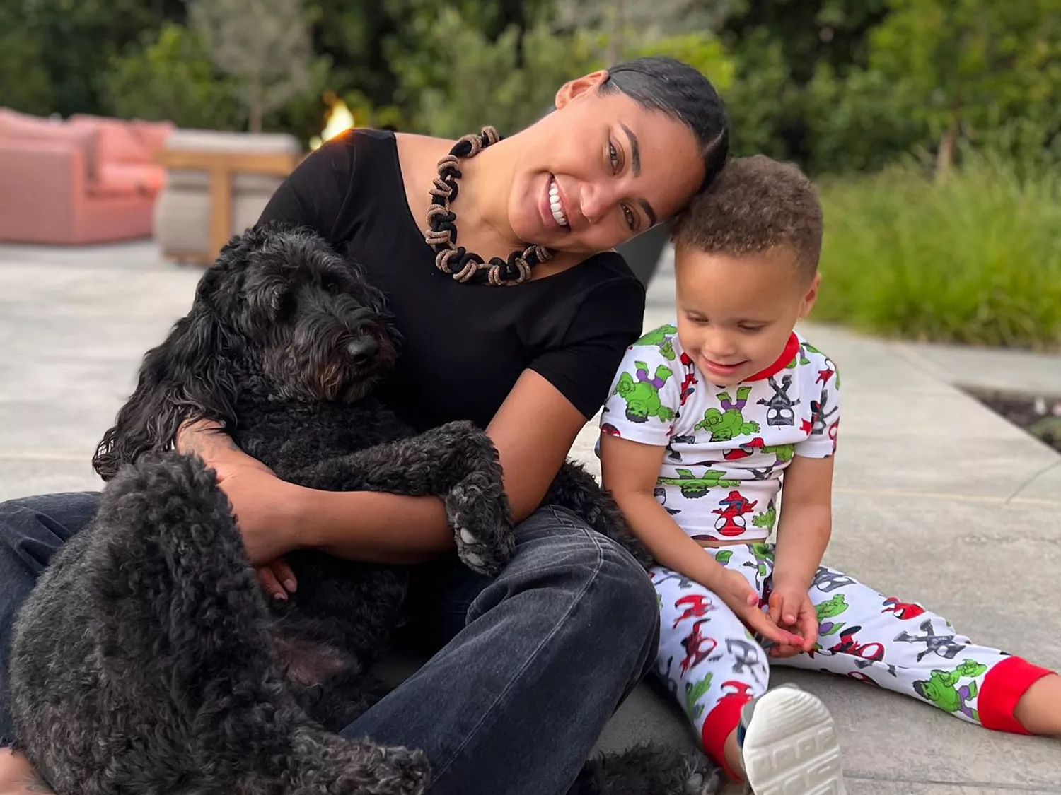 Ayesha Curry and her son