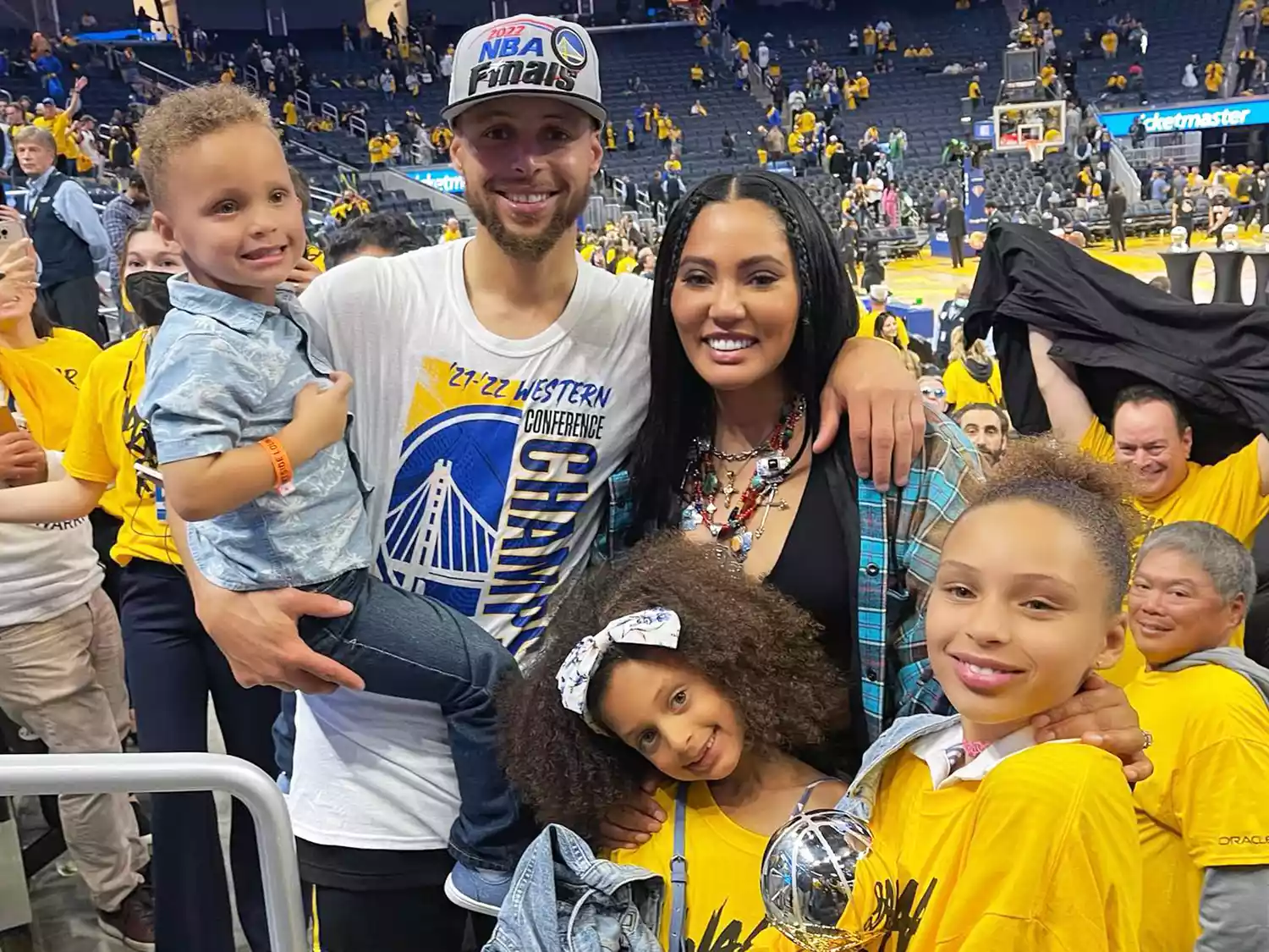 Ayesha, Steph, Riley, Ryan, and Canon Curry