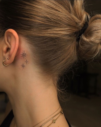 Hide a tattoo behind your ear.