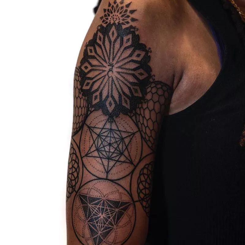 Geometric Tattoos Sleeve