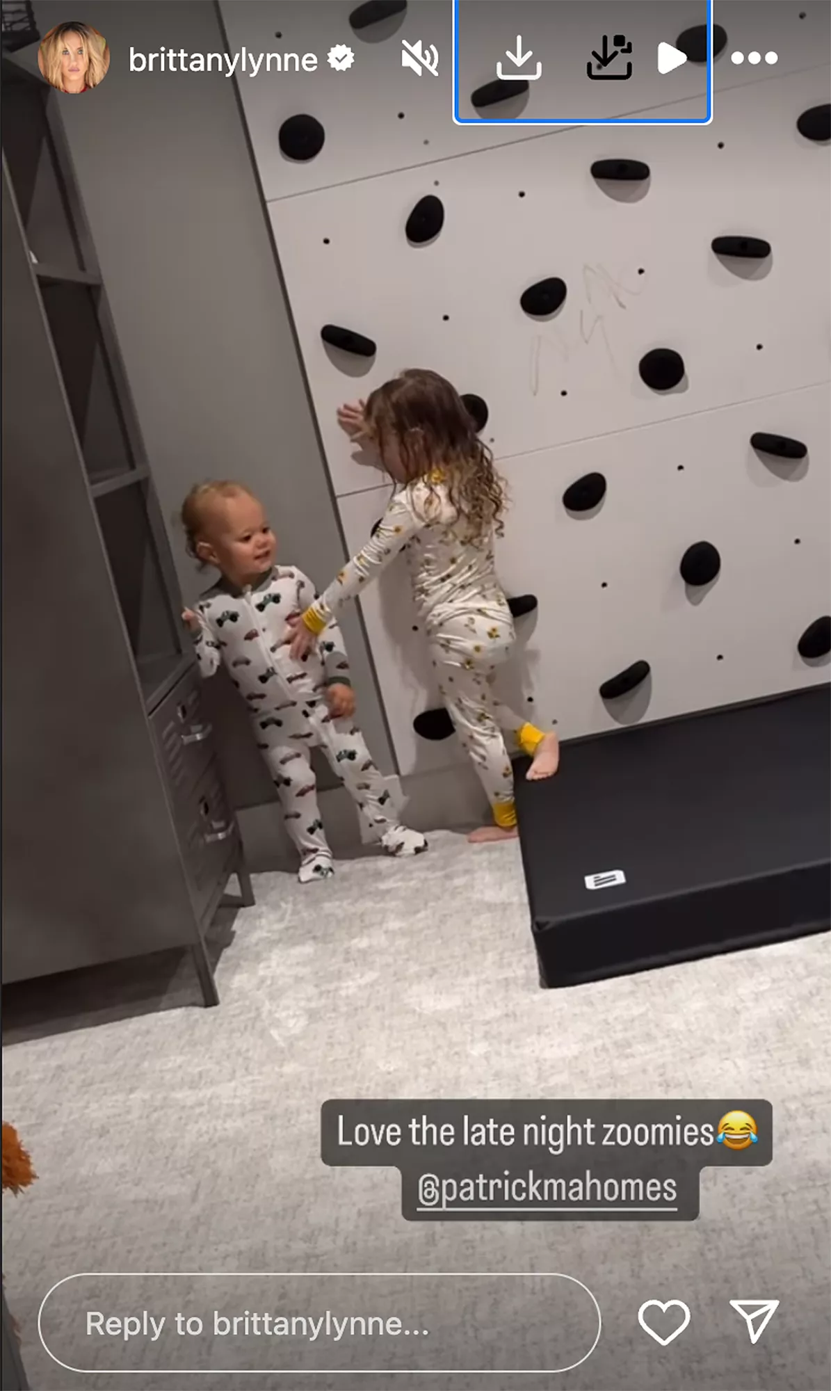 Brittany Mahomes Posts Adorable Videos of Her 2 Kids 'Late Night Zoomies' and Sterling Reciting Prayer