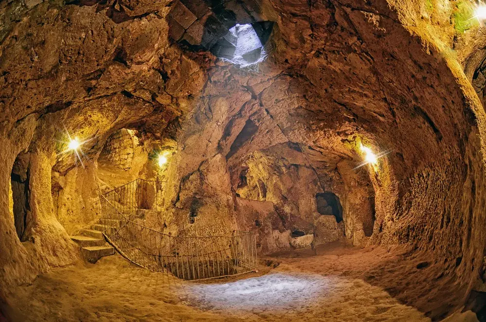 Derinkuyu cave underground city, Cappadocia, Turkey