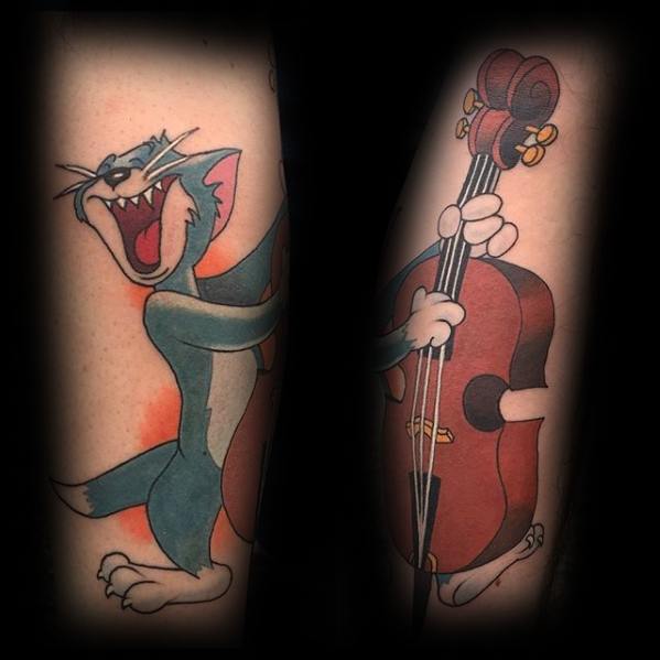 Guys Tom And Jerry Tattoos