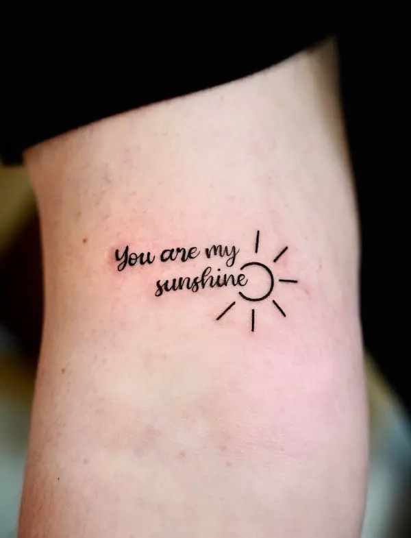 You are my sunshine by @tattoocute