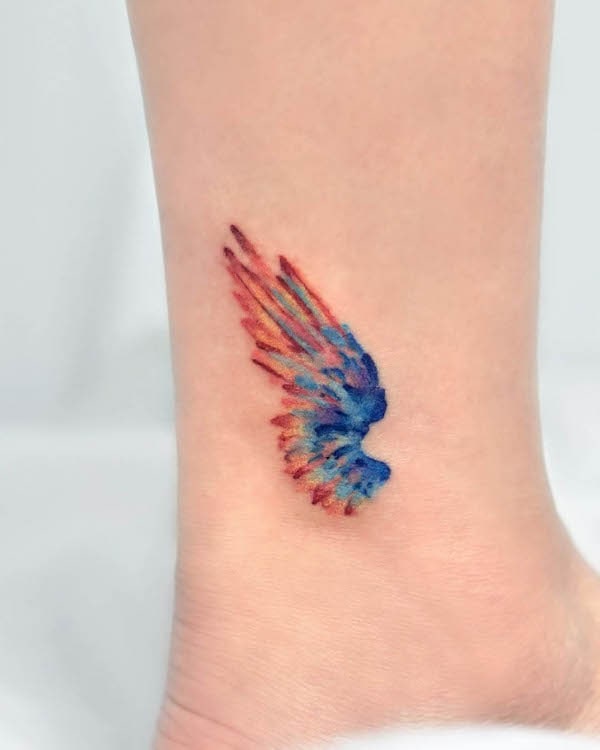 Angel wing tattoo by @tattooist_hei