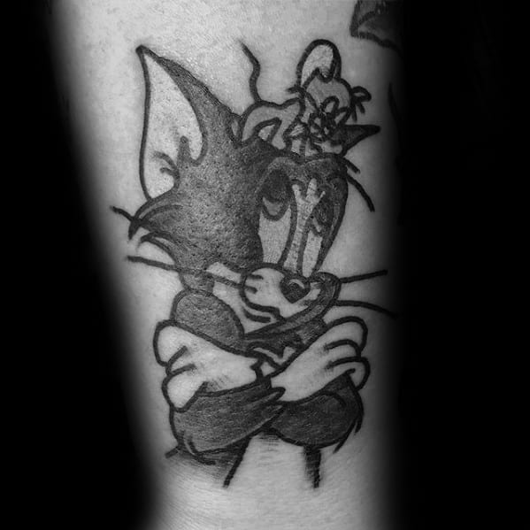 Tom And Jerry Mens Tattoo Ideas