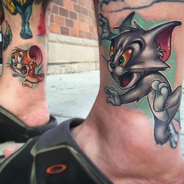 Tom And Jerry Tattoo Designs For Guys