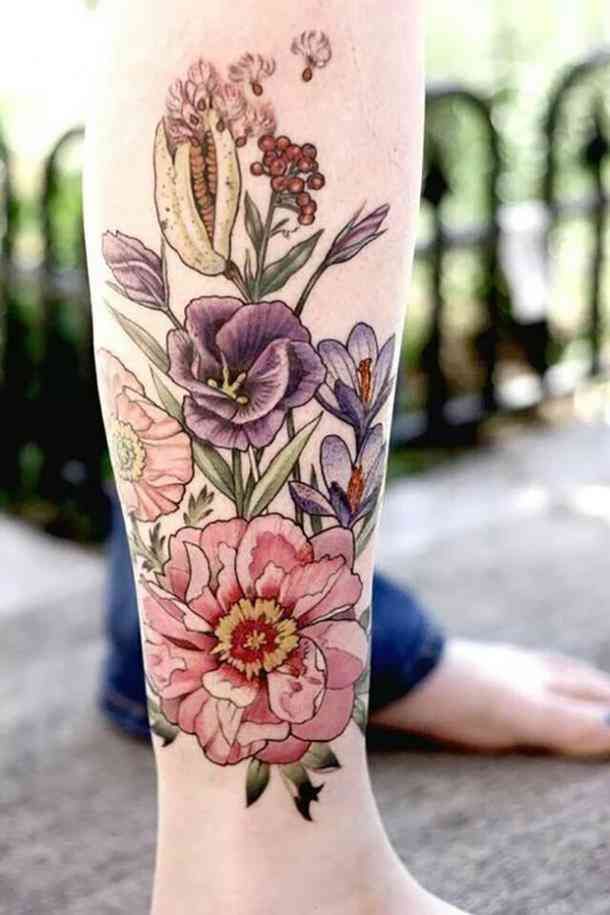 35 Amazingly Pretty Flower Tattoos That Are Perfect For The Spring & Summer