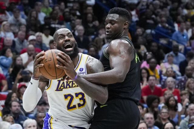 LeBron James' triple-double helps Lakers secure eighth place for play-in  game - Yahoo Sports